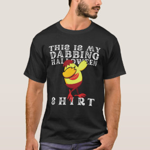 T-shirt Costume de poulet Dabbing Halloween pour garçons e