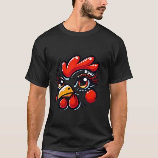 T-shirt Costume de poulet de la maison Hallo de poulet (Devant)