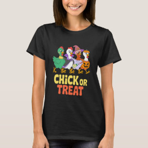 T-shirt Costume de poulet drôle d'Halloween Chick or Treat