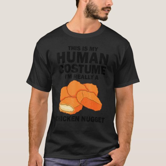T-shirt Costume De Poulets Nugget Pour Enfants Mode Nugget (Devant)