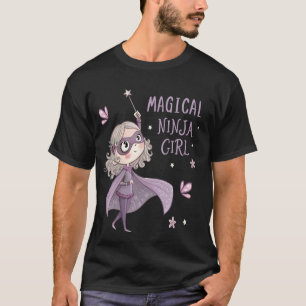 T-shirt Costume de Princesse Guerrière Fille Ninja Magique