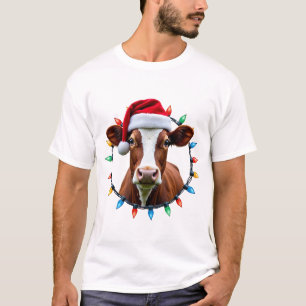 T-shirt Costume de pyjama de Noël d'animal de ferme agricu
