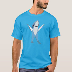 T-shirt Costume de requin mi-temps gauche