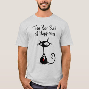 T-shirt Costume de ronronnement de chemise de bonheur
