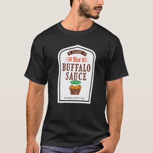 T-shirt Costume de sauce de famille de bisons chauds Hallo (Devant)