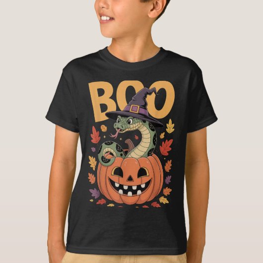 T-shirt Costume de serpent Anaconda sur Halloween Citrouil (Devant)