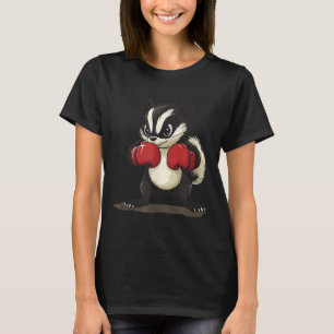 T-shirt Costume De Skunk Drôle Avec Gants De Boxe Pour Gar