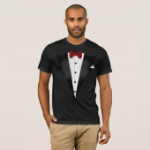 T-shirt Costume de Smoking Faux (Devant entier)