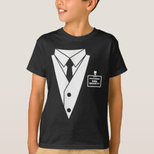 T-shirt Costume de smoking pour garçon d'honneur pour enfa