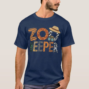 T-shirt Costume de soigneur de zoo vintage