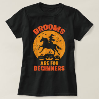 T-shirt Costume de sorcière d'Halloween à cheval et balai