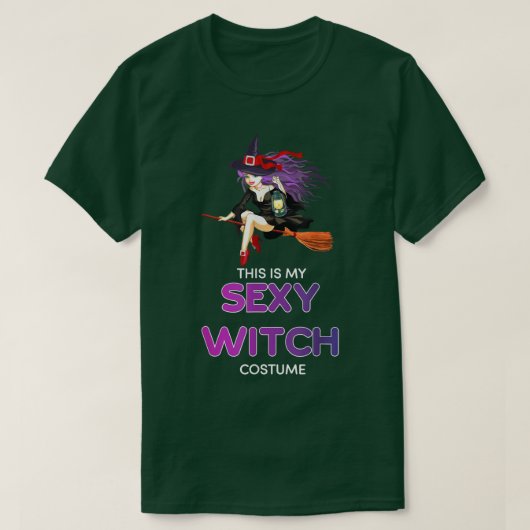 T-shirt costume de sorcière Halloween (Design devant)