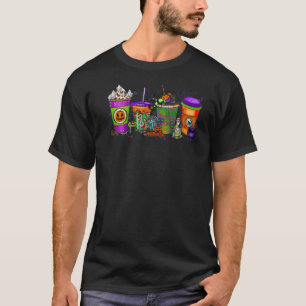 T-shirt Costume de sorcière Léopard Citrouille épice Ghost
