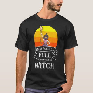 T-shirt Costume De Sorcière Princesse Sorcière Halloween P