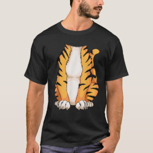 T-shirt Costume de tigre sans tête mignon Halloween drôle 