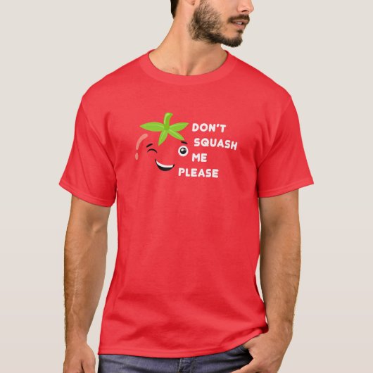 T-shirt Costume de tomate Ne me squash pas Tomate (Devant)