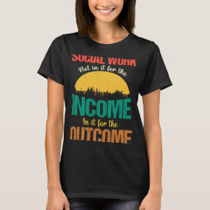 T-shirt Costume De Travail Social Pour Femmes Travailleuse