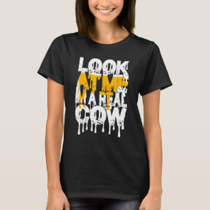 T-shirt Costume de vache paresseux pour Halloween pour enf