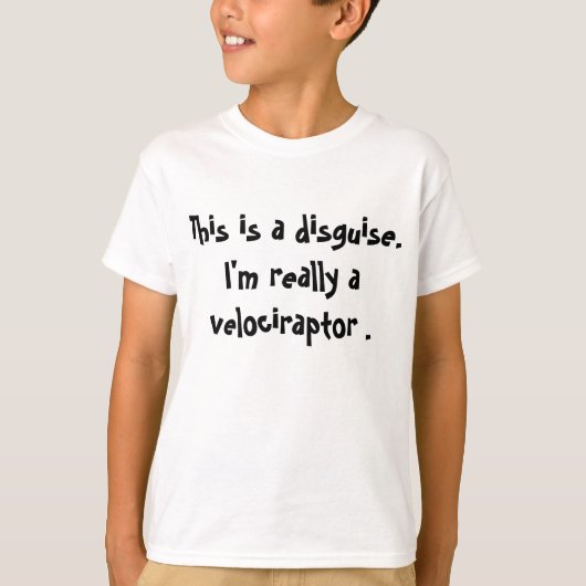 T-shirt Costume de Velociraptor (Devant)