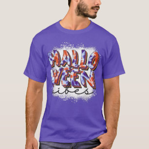 T-shirt Costume de Vibes d'Halloween pour garçons filles v