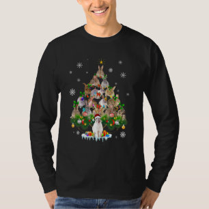 T-shirt Costume décoratif de l'arbre de Noël des lapins