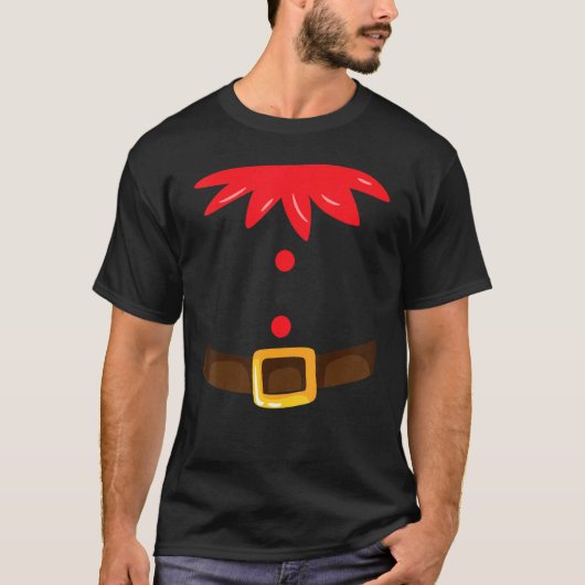 T-shirt Costume d'elfe de Noël mignon (Devant)