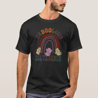 T-shirt Costume D'ENSEIGNANT ESL FABOOLOUS Retro C'Est Mon