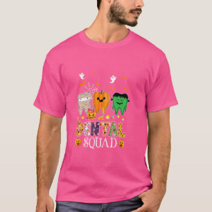 T-shirt Costume Dental Éffrayant Squad Denstist Hallowe