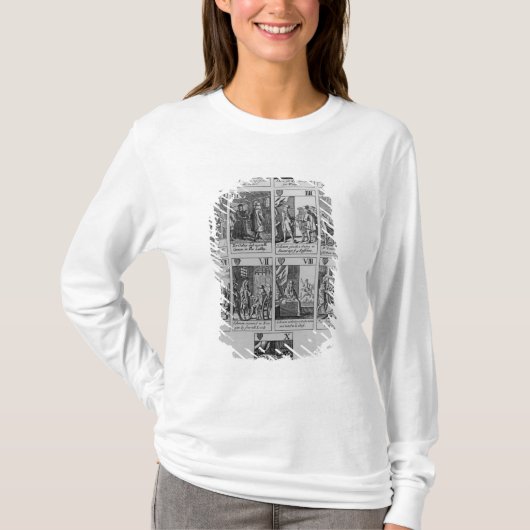 T-shirt Costume des coeurs illustrant 'le Plot papal (Devant)