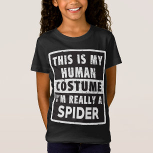 T-Shirt Costume d'Halloween Araignée drôle Costume d'araig