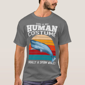 T-shirt Costume d'Halloween baleine de Sperm