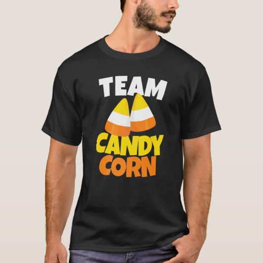 T-shirt Costume d'Halloween Candy Corn Lazy (Devant)