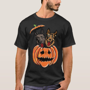 T-shirt Costume d'Halloween Citrouille berger allemand