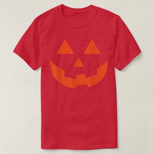 T-shirt Costume d'Halloween Citrouille Jack-o'-lantern (Design devant)