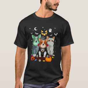 T-shirt Costume d'Halloween Citrouille Sorcière Fantôme Ch