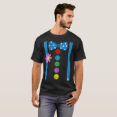 T-shirt Costume d'Halloween clown Funny Carnival Cravate d (Devant entier)