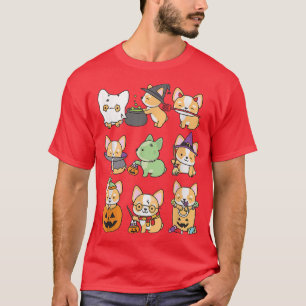 T-shirt Costume d'Halloween Corgi Chien Corgi gallois Howl