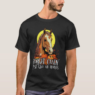 T-shirt Costume d'Halloween de cheval à cheval Trick Or