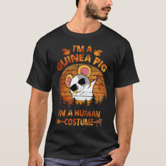 T-shirt Costume d'Halloween de Cochon d'Inde pour Humains