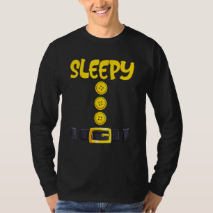 T-shirt Costume d'Halloween de nain endormi Drôle de nain