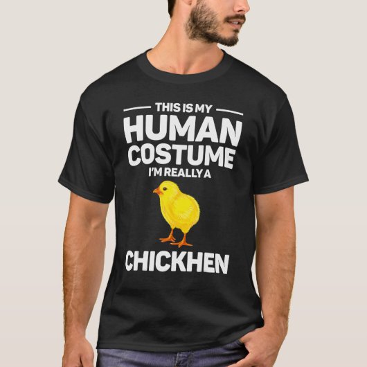 T-shirt costume d'halloween de poulet mignon poussette jau (Devant)