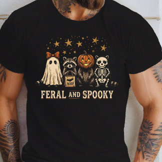 T-shirt Costume d'Halloween de raton laveur sauvage et eff