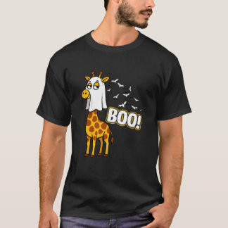 T-shirt Costume d'Halloween drôle de girafe Boo épouvantab