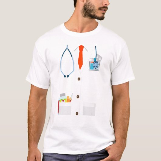 T-shirt Costume d'Halloween drôle pour Dr White Lab (Devant)