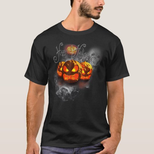 T-shirt Costume d'Halloween Éffrayant vintage (Devant)