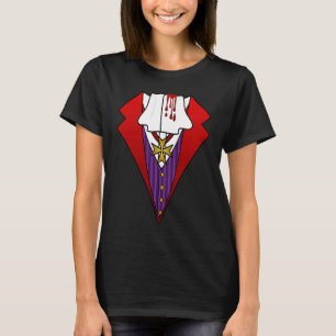 T-shirt Costume d'Halloween facile Tuxedo Bloody Dracula V