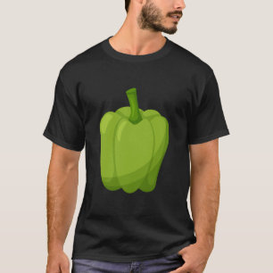 T-shirt Costume d'Halloween Fruit vert poivron amusant