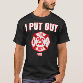 T-shirt Costume d'Halloween Funny pompier J'ai mis le feu
