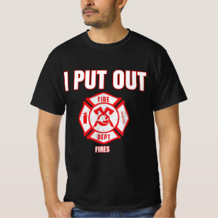 T-shirt Costume d'Halloween Funny Pompier J'ai mis le feu