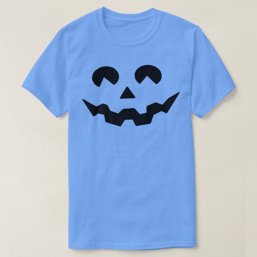 T-shirt Costume d'Halloween Jack O'Lantern Citrouille visa (Design devant)